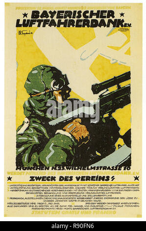 Julius Engelhard 1918 - Vintage WW1 allemand Affiche de propagande Banque D'Images
