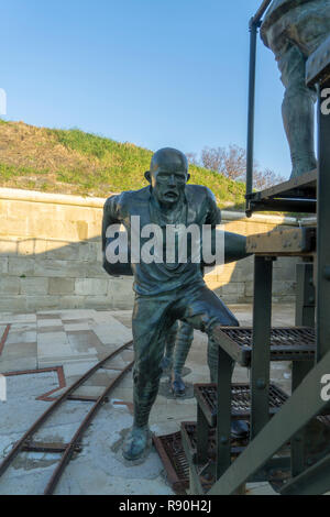 La mise en place fort Rumeli Mecidiye (turc) Tabya en Eceabat, Canakkale, Turquie Banque D'Images