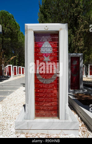 Canakkale (Dardanelles) martyrs turcs memorial cemetery à Gallipoli, Canakkale, Turquie Banque D'Images