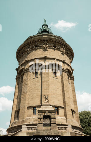 Château d'eau, place Friedrichsplatz, Mannheim, Bade-Wurtemberg, Allemagne, Europe Banque D'Images