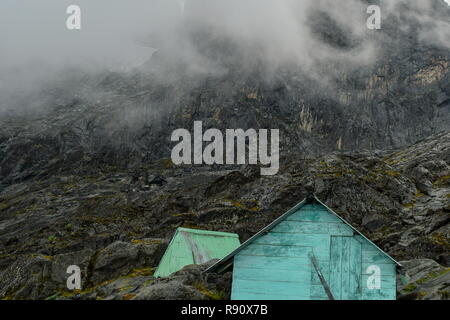 La Margherita sur le Mont Stanley Glacier vu de Elena Hut, Monts Rwenzori (Ouganda) Banque D'Images