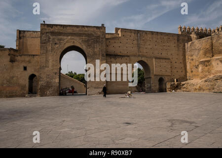 Fes, Maroc - 21 septembre 2017 Endroit : Bouldjoud et Bab Chems gate Banque D'Images
