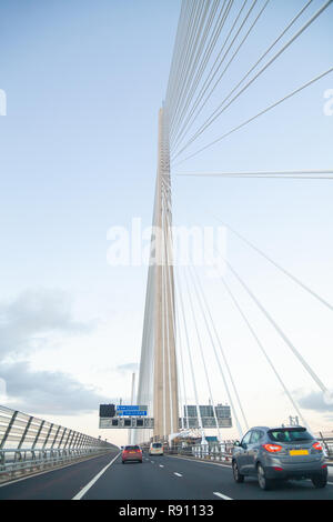 Conduite à travers le passage de Queensferry Fife à Edimbourg en Ecosse. Banque D'Images