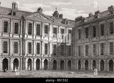 Le palais de Holyrood, Édimbourg, Écosse, 19e siècle, les vues à Edimbourg par J. & S. H. Storer Banque D'Images