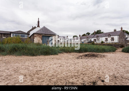 Cottages at Low Newton par la mer,Angleterre,Northumberland Royaume-uni,proche de la plage Banque D'Images