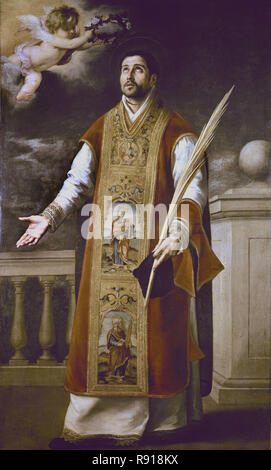 Saint Roderick de Cordoba - ca. 1650-55 - 205 x 123 cm - Huile sur toile - baroque espagnol. Auteur : Jean RAOUX. Emplacement : GEMALDE GALERIE. Dresde. L'Allemagne. Banque D'Images