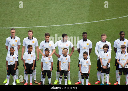 Manchester United vs AS Roma lors de la concurrence en France. Banque D'Images