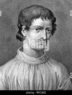 Giordano Bruno (1548 - 1600) philosophe italien Banque D'Images