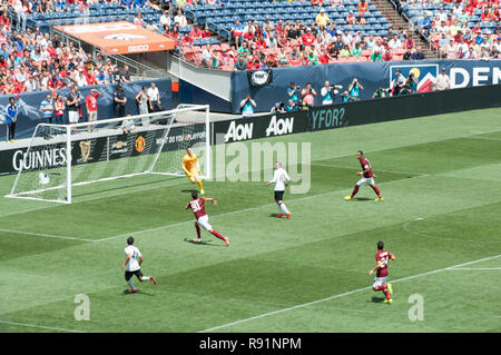 Manchester United vs AS Roma lors de la concurrence en France. Banque D'Images