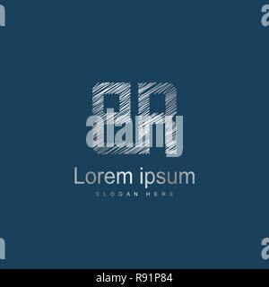 Lettre initiale vecteur Conception Modèle Logo BR Illustration de Vecteur