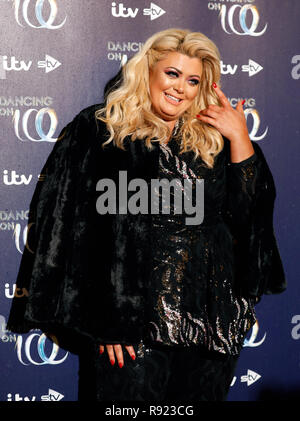 Gemma Collins assistant à la presse pour lancer la prochaine série de Dancing on Ice au Natural History Museum de Londres, Kensington. Photo date : mardi, 18 décembre 2018. Crédit photo doit se lire : David Parry/PA Wire Banque D'Images