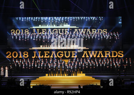 Arène de Yokohama, Kanagawa, Japon. Dec 18, 2018. Vue générale, le 18 décembre 2018 - Football/soccer : 2018 J.League Awards au stade de Yokohama, Kanagawa, Japon. Credit : YUTAKA/AFLO SPORT/Alamy Live News Banque D'Images