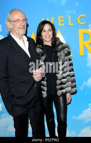 Los Angeles, CA, USA. Dec 10, 2018. Christopher Lloyd, Jane Walker au bois pour des arrivées BIENVENUE À MARWEN Premiere, ArcLight Hollywood, Los Angeles, CA, 10 décembre 2018. Credit : Priscilla Grant/Everett Collection/Alamy Live News Banque D'Images