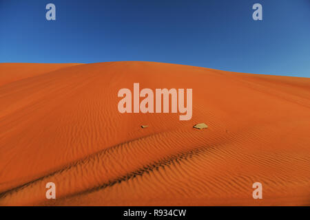 Les sables bitumineux Sharqiya ( Wahiba Sands ) en Oman. Banque D'Images