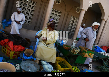 Le marché vibrant à Nizwa, Oman. Banque D'Images