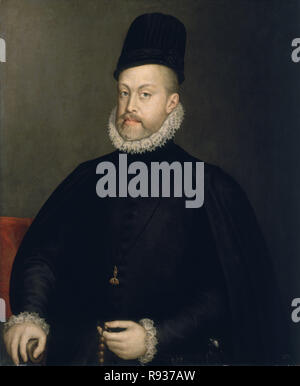 Felipe II. Avant 1582. Huile sur toile (88 x 72 cm). Madrid, musée du Prado. Auteur : Anguissola, Sofonisba. Emplacement : Museo del Prado-PINTURA. MADRID. L'ESPAGNE. Banque D'Images