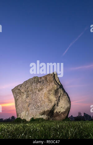 Monument d'Avebury dans le Wiltshire Néolithique et âge du Bronze site archéologique Banque D'Images