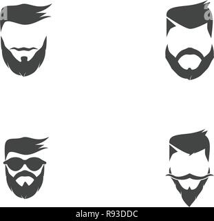 Coupe de cheveux style vector icône illustration design Illustration de Vecteur