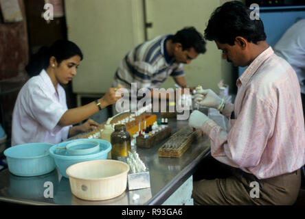 Banque de sang, Hôpital, Inde, Asie Banque D'Images