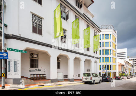 Quartier de Bukit Pasoh. Singapour. Banque D'Images