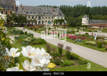 Jardins de l'abbaye cistercienne de Valloires , reçu le label "Jardin remarquable" (Jardin Remarquable de France) par le Ministère français de la Culture Banque D'Images
