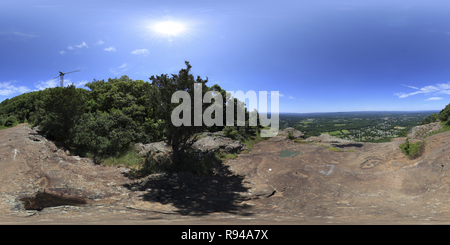 Vue panoramique à 360° de Mount Tom State Reservation