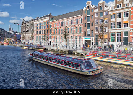 Amsterdam, Pays-Bas coulisses Banque D'Images