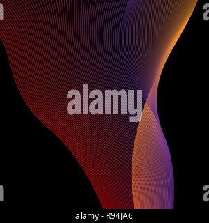 Néon rouge dégradé abstract background linéaire. imprimer Illustration de Vecteur