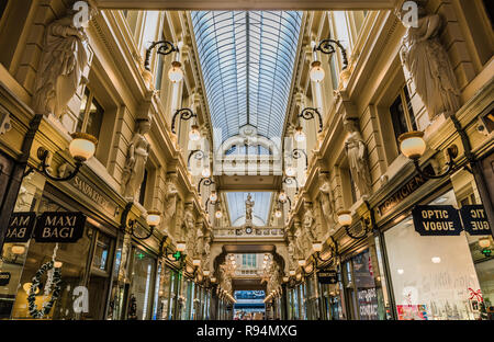 Le passage du Nord décoration nord 'Galerie' à Bruxelles vieille ville, Belgique Banque D'Images