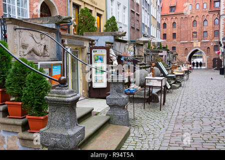 Rue Mariacka Gdańsk Pologne Banque D'Images