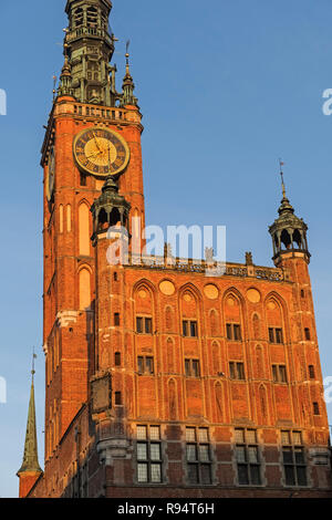 Tour de l'Hôtel de ville. Gdańsk Pologne Banque D'Images