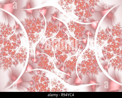 Fond Fractal formant des motifs en spirale et des formes. Texture fractale Banque D'Images