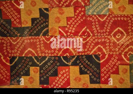 La culture Wari Wari textil 500AC-1000AC Perú. Banque D'Images
