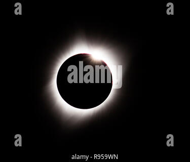 Éclipse solaire totale - Août 21, 2017, Wyoming, USA Banque D'Images