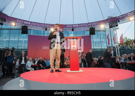 27.08.2013, l'Allemagne, Schleswig-Holstein, Kiel - Ralf Stegner, Landesvorsitzender der schleswig-bad schwartau SPD, SPD-beim Wahlkampf à Kiel. 0RX1308 Banque D'Images