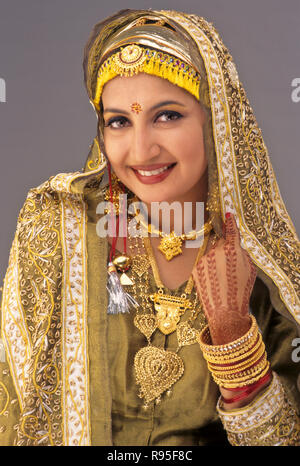 Indian Brides, costumes de l'Inde - MR Banque D'Images