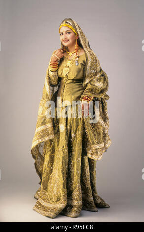 Mariée indienne kashmiri, robe de mariage, robes de mariage, Inde, MR Banque D'Images