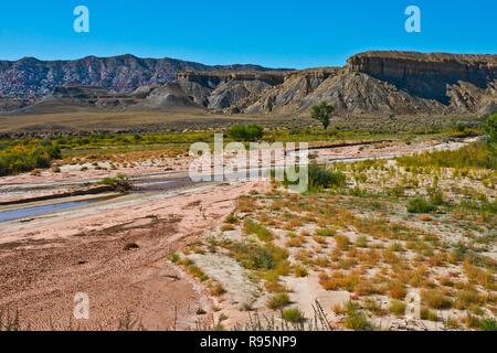 L'Utah, grandes eaux, des vues spectaculaires de Cottonwood Canyon Road Banque D'Images