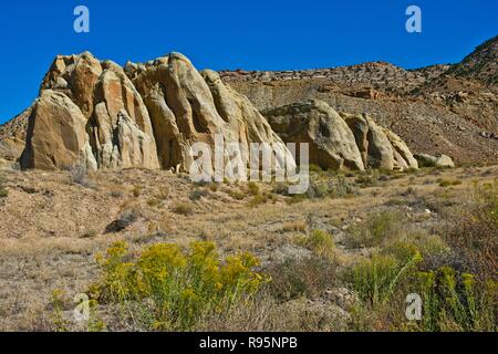 L'Utah, grandes eaux, des vues spectaculaires de Cottonwood Canyon Road Banque D'Images