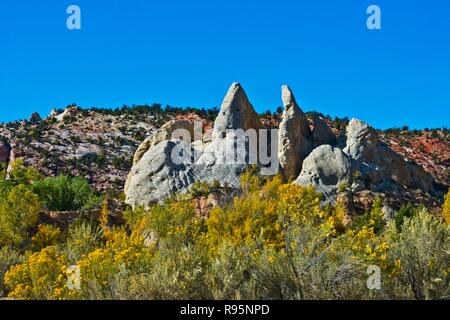 L'Utah, grandes eaux, des vues spectaculaires de Cottonwood Canyon Road Banque D'Images