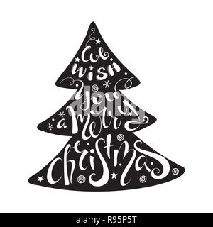 Nous vous souhaitons un Joyeux Noël citer Illustration de Vecteur