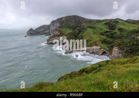 Cape Farewell, Puponga, île du Sud, Nouvelle-Zélande Banque D'Images