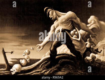 Les semeurs. Ca. 1942 Peinture de Thomas Hart Benton. (Bureau des rapports gouvernementaux) Banque D'Images