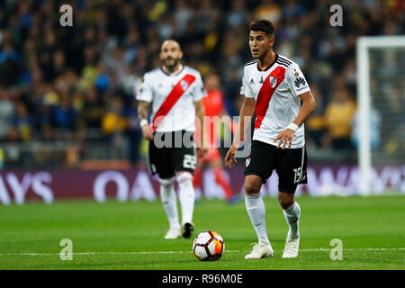 Madrid, Espagne. Credit : D. 9th Mar, 2018. Exequiel Palacios (rivière) Football/soccer : Copa Libertadores match final entre Boca Juniors, River Plate 3-1 au stade Bernabeu à Madrid, Espagne. Credit : D .Nakashima/AFLO/Alamy Live News Banque D'Images