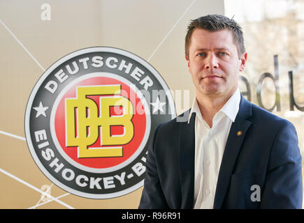 Munich, Allemagne. Dec 19, 2018. Stefan Schaidnagel DEB, directeur sportif, Manager, demi-taille, portrait, Munich, Allemagne, le 20 décembre 2018, de la saison 2018/2019, le Crédit : Peter Schatz/Alamy Live News Banque D'Images