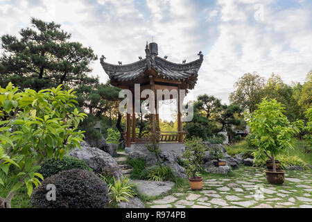 Dans la pagode Bao Family Garden, Tanqyue, Shexian, Chine Banque D'Images