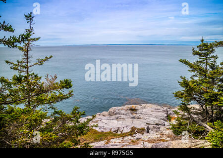 Le charmant port de canard Isle au Haut dans l'Acadia National Park, Maine Banque D'Images