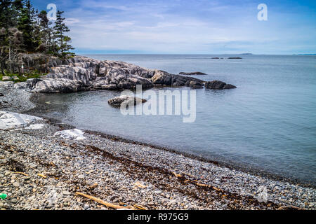 Le charmant port de canard Isle au Haut dans l'Acadia National Park, Maine Banque D'Images