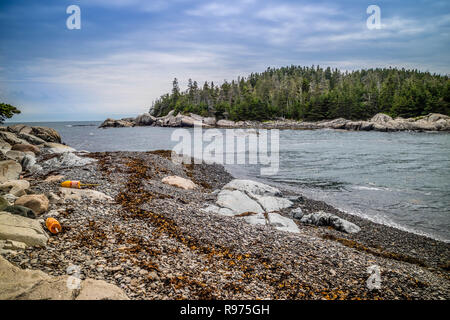 Le charmant port de canard Isle au Haut dans l'Acadia National Park, Maine Banque D'Images