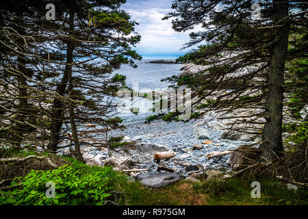 Le charmant port de canard Isle au Haut dans l'Acadia National Park, Maine Banque D'Images